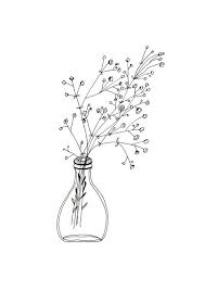 Black And White Floral Design Simple White Flower Print Simple Print Simple Flower Art Etsy Floral Prints Art Simple Flower Drawing Flower Drawing