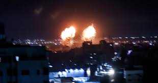 Israel's military said it carried out airstrikes in the gaza strip early wednesday after incendiary balloons were launched from the palestinian territory. Ldraczdaypwm5m