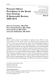 Pdf Pressure Ulcers Prevalence In The Acute Care Setting A