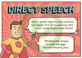 Amazing Man Helps Students To Learn What Both Direct And Indirect Speech Entails As Well As Providing Direct And Indirect Speech Indirect Speech Direct Speech