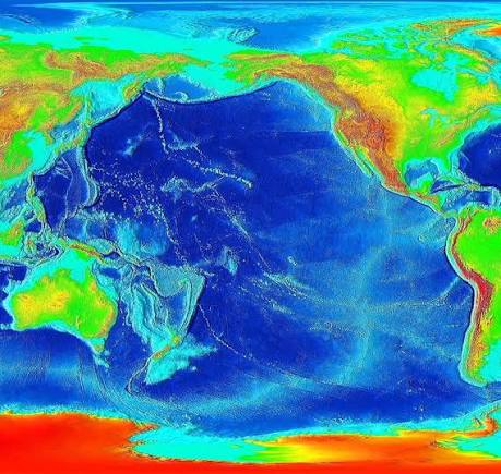 Pacific ocean floor coming apart in real time