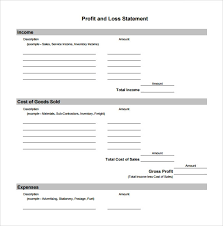 Free 21 Sample Profit And Loss Templates In Google Docs Excel Apple Numbers Pdf Word Profit And Loss Statement Statement Template Profit