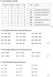 Klassenarbeit Zu Zahlenraum Bis 1000 Klassenarbeiten Zahlenraum Mathematik Lernen
