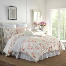 Laura Ashley Wisteria Pink Plush 3 Piece Comforter Set King Ushsa51125350 The Home Depot