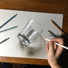 Werkzeug und baumaterial für profis und heimwerker. 3d Drawing Of A Simple Glass By Marcellobarenghi Deviantart Com On Deviantart 3d Drawings Pencil Drawings 3d Pencil Drawings