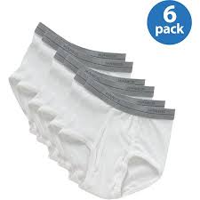 Boys 100 Cotton Exposed Waistband Briefs 6 Pack