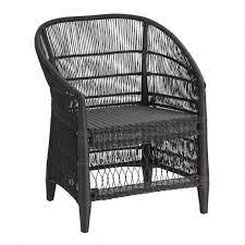 Shop great deals on black wicker patio & garden sofa sets. Black All Weather Wicker Diani Outdoor Dining Chair World Market