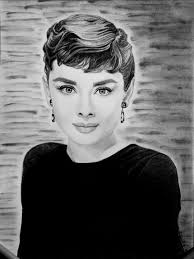 Lina Volotskova My drawing "AUDREY HEPBURN" Pencil