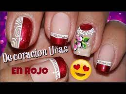 Colección de luz martinez • última actualización: Decoracion De Unas En Rojo Nail Decoration In Red Youtube