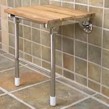 Teak Folding Shower Seat With Legs Shower Seats Bathroom Accessories Bathroom Shower Seat Shower Seats Tiny House Bathroom