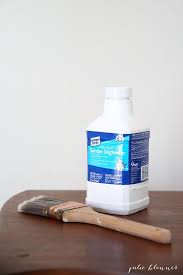 Quick Tip Paint Wood Without Sanding Apply Sander Deglosser By Klean Strip To Wood For 15 Painting Wood Trim Painting Over Stained Wood Painting Furniture Diy