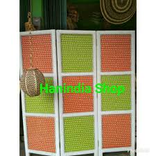 (1) sale vintage design terbaru tirai gantung partisi penyekat ruangan paket 5 pcs. Sketsel Pembatas Ruangan Rotan Sintetis 3 Pintu Shopee Indonesia