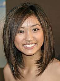 Long Straight Bob Hairstyle 100 Human Hair Mixed Color Lace Wig 14 Inches Hair Styles Medium Length Hair Styles Long Bob Hairstyles