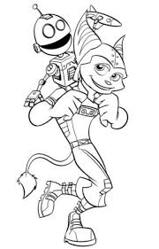 Kids N Fun Coloring Page Ratchet And Clank Ratchet Clank Cool Coloring Pages Coloring Pages Snoopy Drawing