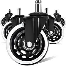 Cleaning and care for the majority of rubber roof deck flooring tiles is as easy as using a garden hose or a broom. Buy Office Chair Wheels For Ikea Chairs 10mm Stem Set Of 5 3 Heavy Duty Replacement Swivel Rubber Casters Quiet Smooth Rolling For Ikea Chair Casters Protection For Hardwood Floors Or