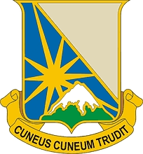 U S Army 129th Combat Sustainment Support Battalion Distinctive Unit Insignia Vector Image