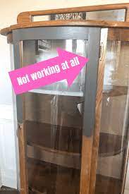 By now we will assign tip. How To Update An Old Curio Cabinet