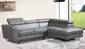 Generally they are formed by bringing two or four pieces together. 6201 Amalia Sectional Sofa In Grey Leather By At Home Usa
