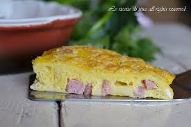 L'omelette altro non è che una frittata ripiegata: Frittata Con Prosciutto Cotto E Formaggio