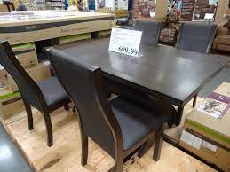 Costco sofa bed with storage, costco furniture dining room, kitchen tables walmart, costco display cabinet, costco dining room table, outdoor dining sets costco, costco round tables. Costco Kitchen Table And Chairs The Table Is Made Of Solid Birch And Mdf With Ash Veneers Kitchen Table Settings Dining Room Design Costco Patio Furniture