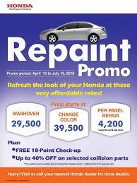 Affordable paint jobs for cars, trucks & autos. Repaint Promo At Honda Loopme Philippines