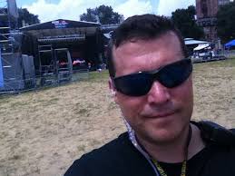 David Bigelow near the stage