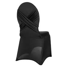 Cross Back Stretch Spandex Banquet Chair Cover Black In 2020 Banquet Chair Covers Chair Cover Chair Covers