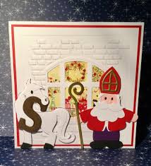 Pin Van Joke Snoeijen Op Kaarten Met Marianne Design Mallen Sinterklaas Zelfgemaakte Kaarten Kaarten