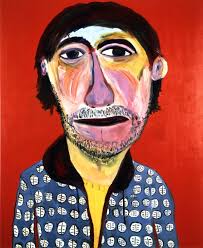 Flowers in a glass vase by Irish artist