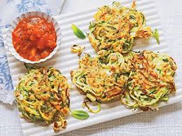 Trim and spiralize the zucchini (see notes below for how to do this without a spiralizer). Spiralize Now Recipe Zucchini Feta And Mint Fritters Tips On Life And Love