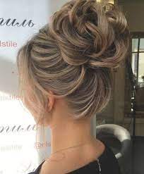 looped bun updo elegant hairstyles thin hair updo hair styles
