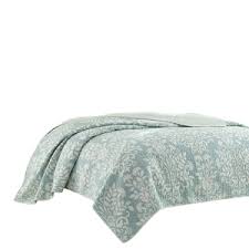 Aqua king comforter sets are among the greatest thing that ever occur into the bedroom. Laura Ashley Rowland King Quilt Set In Aqua Decorist