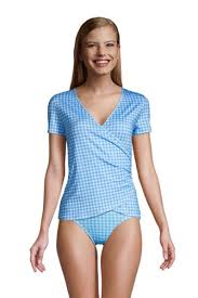 Entdecke deinen look für jeden anlass. Rashguard Effet Cache Coeur Manches Courtes Femme Lands End