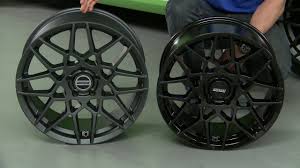 Matte black with gloss black accents tesla car wraps. Mustang 2013 Style Gt500 Wheels Charcoal And Gloss Black 05 14 All Review Youtube