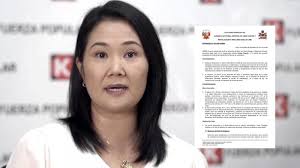 La lideresa de fuerza popular expondrá sus argumentos ante los dirigentes y excandidatos. Jee Lima Centro Admitio Plancha Presidencial De Fuerza Popular Nacional