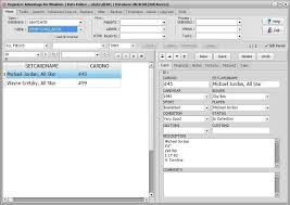 If you are a developer of a software package for tracking trading card collections, feel free to contact us at swdevel@tradingcardcentral.com to let us know more about your package. Free Sports Cards Collector Database Template For Organizer Deluxe And Pro Users Windows