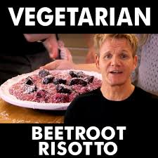Gordon Ramsay Vegetarian Beetroot Risotto Gordon Ramsay Facebook
