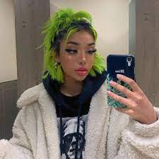 Mina On Instagram Not Really Enjoying The Green On Me Pls Comment What Colour I Should Change It To Hair Inspo Color Edgy Hair Color Edgy Hair