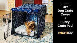 How To Sew A Dog Crate Cover Fuzzy Dog Crate Pad Youtube