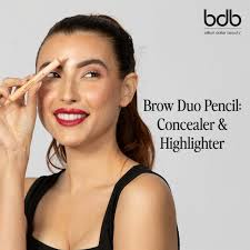 Billion Dollar Brows Duo Brow Highlighter & Concealer Pencil For Lifting  And Highlighting Eyebrows Creamy Matte
