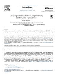 1 read the advertisement below and then answer the questions that follow. Laughing At Cancer Humour Empowerment Solidarity And Coping Online Topic Of Research Paper In Law Download Scholarly Article Pdf And Read For Free On Cyberleninka Open Science Hub