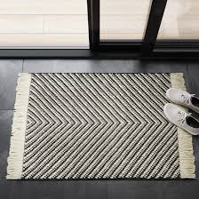 Black And White Striped Area Rug 2 6 X4 Woven Black White Project 62 Chevron Area Rugs Project 62 Area Rugs