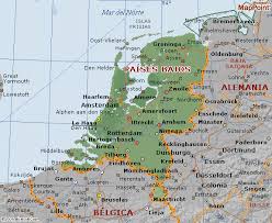 A menudo se utiliza holanda para referirse a los países bajos. Mapa De Los Paises Bajos Mapas Paises Bajos Ciudades