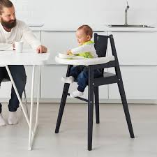 Childrens table and chairs with storage. Blames Black Highchair With Tray Ikea