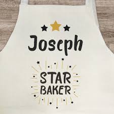 (447) £14.99 free uk delivery. Personalised Star Baker Apron Gift Store Ltd