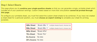 Custom Fantasy Football Rankings Create A Drag Drop Cheat Sheet Fantasy Football Fantasy Football Cheat Sheet Fantasy Football Rankings