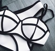 Black And White Bathing Suit Popsugar Swimwear Bikinis Swimsuit Guide