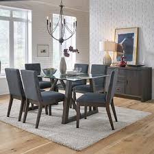 Lena 8 Piece Dining Set Dining Set Upholstered Chairs Dining Table Setting