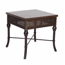 Acacia Home And Garden Montego Bay Side Table Stainless Steel Dining Table Wicker Coffee Table Steel Dining Table