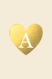 Aubrey Kinch Blog Friday Freebie Heart Iphone Wallpaper Gold Phone Background Monogram Wallpaper